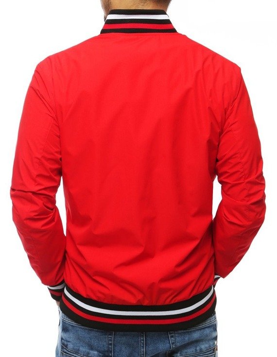czerwona kurtka wiosenna męska