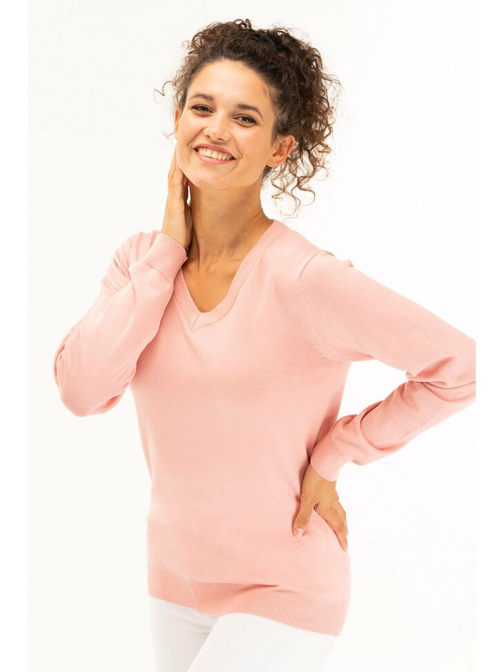 sweterek damski w serek